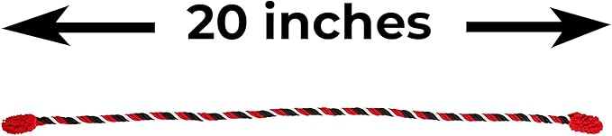 Haute Decor Decorative Twist Ties, 6 Pack, 20 inches (Black/Red/White) - Hang Garland, Lights, Decorations