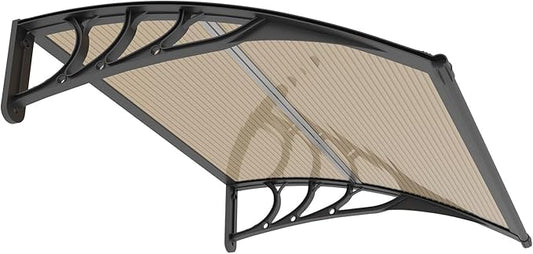 Awning for Door Entrance,35x40 inches Window Awnings for Doors Canopy Polycarbonate Cover Patio Door Awning UV Rain Snow Sunlight Protection Hollow Shee