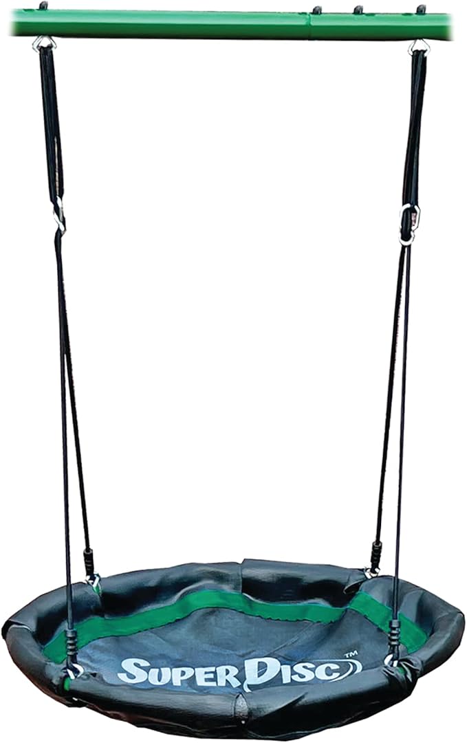 Swing, Climb and Glide Play Center. Backyard Playground Set. Easy Assembly, 7 User / 5 Station Metal Outdoor Play Set for Kids with Two Climbing Stations. 176 L x 69 Deep x 73 H, by XDP Recreation