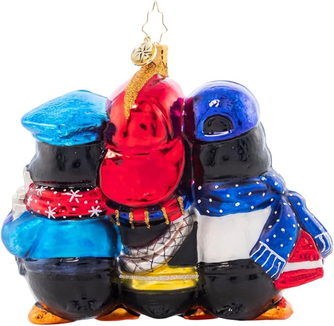 Christopher Radko Hand-Crafted European Glass Christmas Tree Decorative Ornament, First Responder Charity