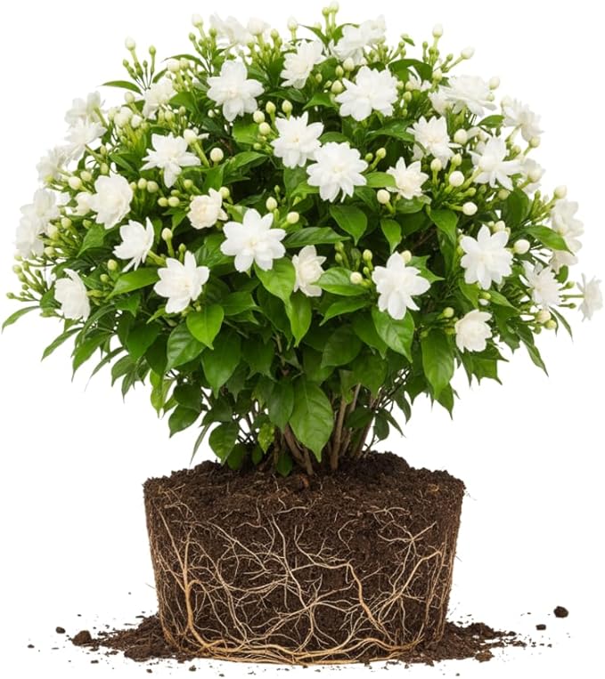 2 Jasmine Plants Live, Climbing Jasmine Flower Plant, Zone 4 to 11, 5 to 7 Inc in Height (Maid of Orleans)
