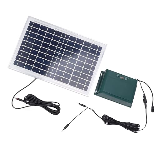 Solar Automatic Drip Irrigation Kit, 10W Solar Powered Watering System for Balcony Garden - Easy DIY Setup, Battery Protection, Precise Water Control