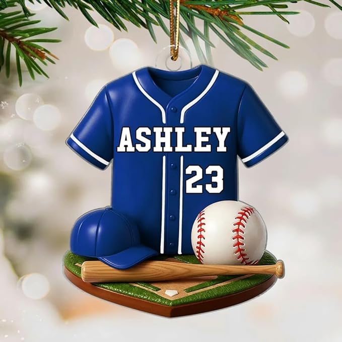 Personalized Basketball Christmas Acrylic Ornament, Basketball Ornaments Christmas Tree Hanging Ornaments Tree Decorations, Basketballs Player Uniform, Gift for Basketballs Lovers /7