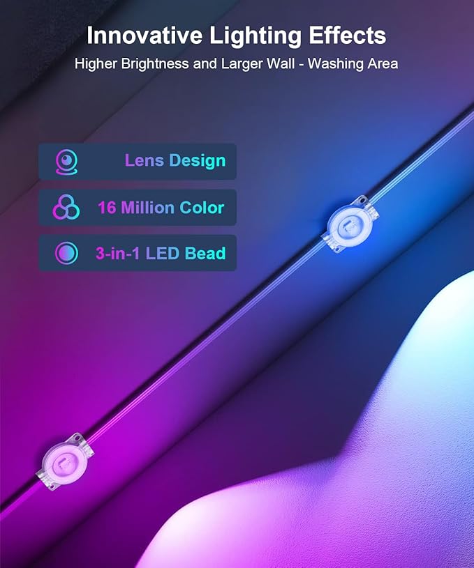 Nexillumi 300ft Permanent Outdoor Lights for House, 2025 New Smart RGB Christmas Lights Outdoor with APP Remote Control, IP67 Waterproof Eternity Eaves Lighting for Halloween Christmas Decorations