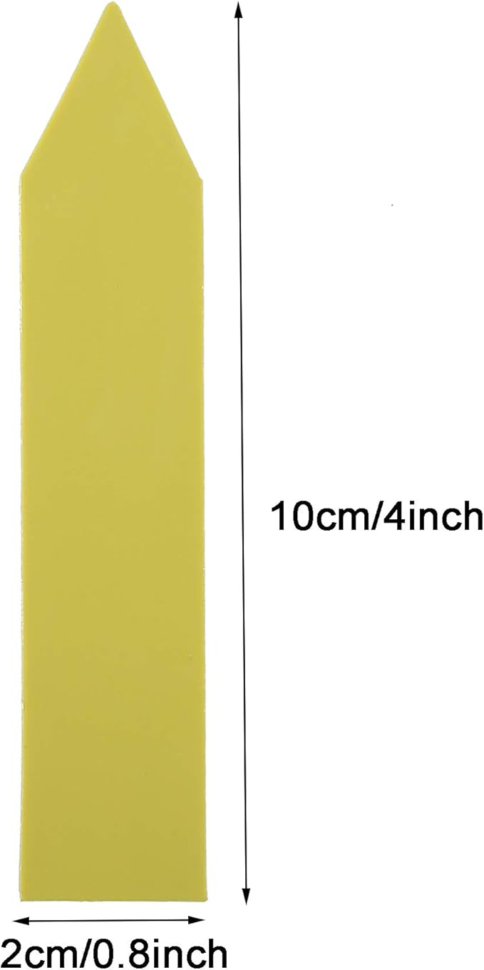 1000 Pcs 4 Inch Garden Plant Labels, Plastic Nursery Tags Waterproof Pot Seed Markers, Yellow