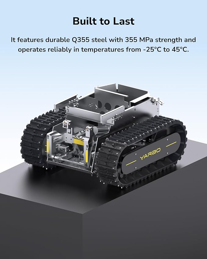 YARBO Snow Blower Robot, 24/7 Autonomous 2-Stage Robotic Snowblower Cordless with Modular Design, 6-40ft Throwing Distance, 12" Cleaning Height, Auto-Mapping, AI Vision & RTK GPS for Navigation