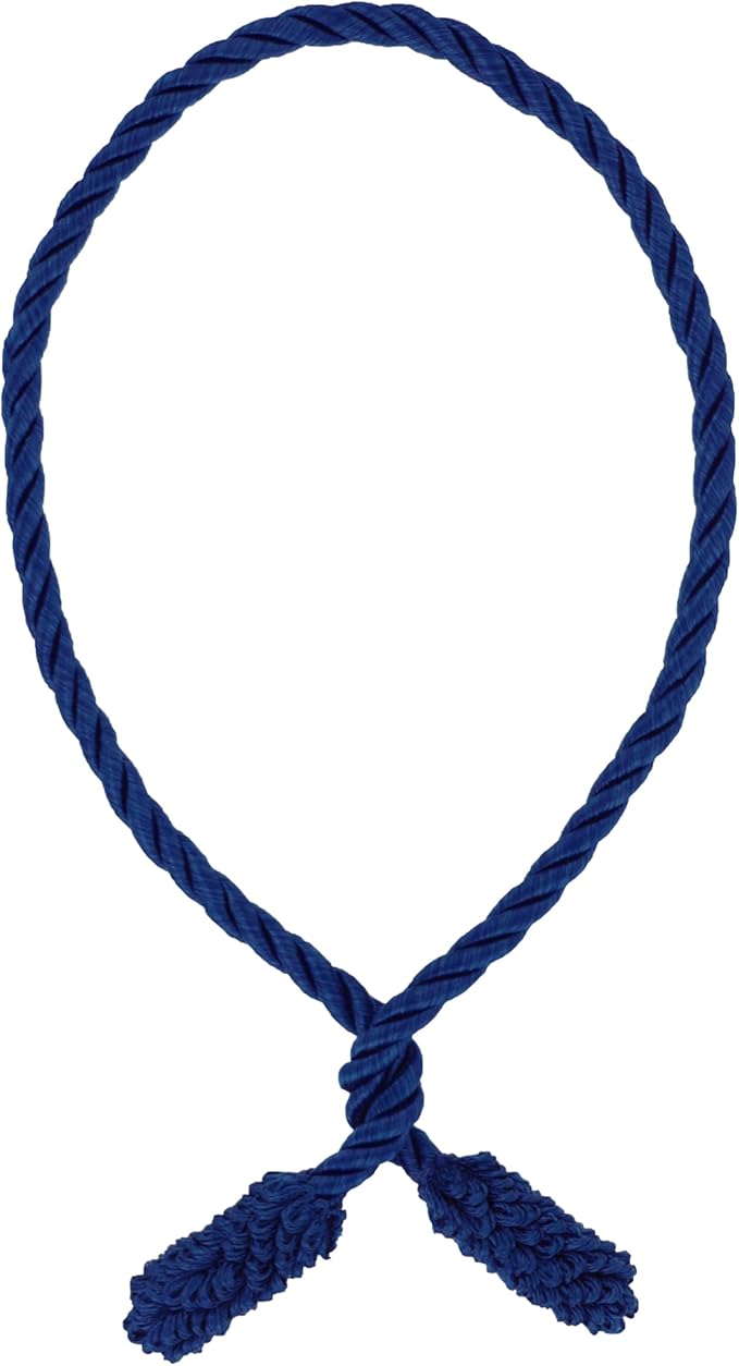 Haute Decor Decorative Garland Ties, 6 Pack, 20 inches (Blue) - Hang Garland, Lights, Christmas and Hanukkah Decorations