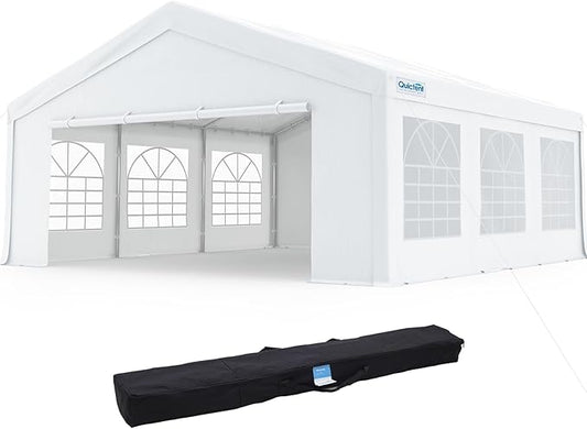 Quictent 16x20 Party Tent Heavy Duty Outdoor Canopy Tent Carport Wedding Event Shelter BBQ Wedding Tents for Parties with Storage Bags(Church)