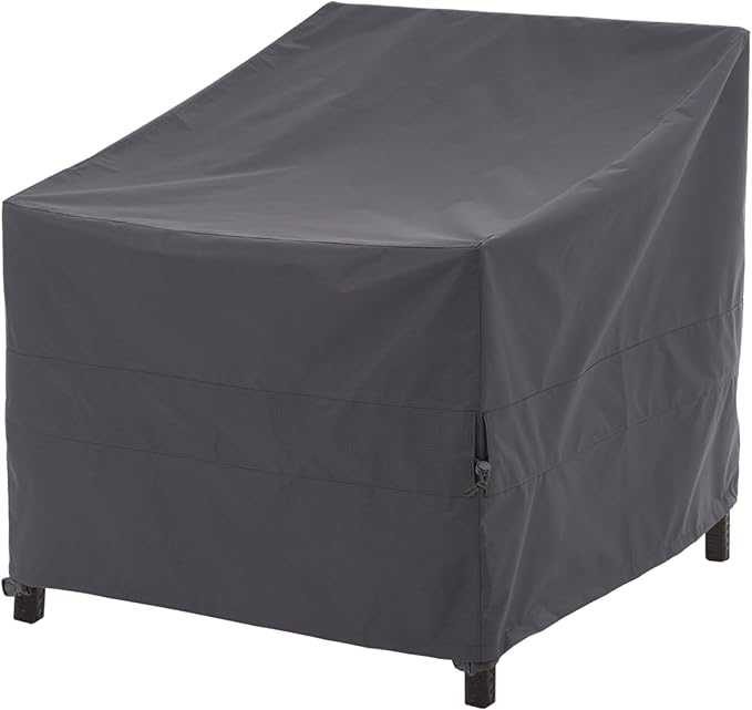 WJ-X3 Patio Chair Covers, Outdoor furniture Cover, Heavy Duty, Waterproof Patio Chair Covers, 43W x 42D x 42H, Gray, 1-Pack