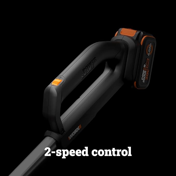 WORX Nitro Cordless Leaf Blower, Electric Blower with 410 CFM & 130 MPH, Blowers for Lawn Care with 3.8 Lbs, 4.0 Ah Battery & Charger Included, WG543