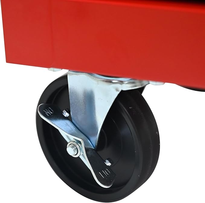 RYH 4 Drawers Rolling Tool Chest - Heavy Duty Mobile Tool Cart with Locking Wheels & Ball Bearing Drawers, 30.5 H x 20.9 W x 13 D Garage Tool Storage Cabinet (Red, 4 Drawers)