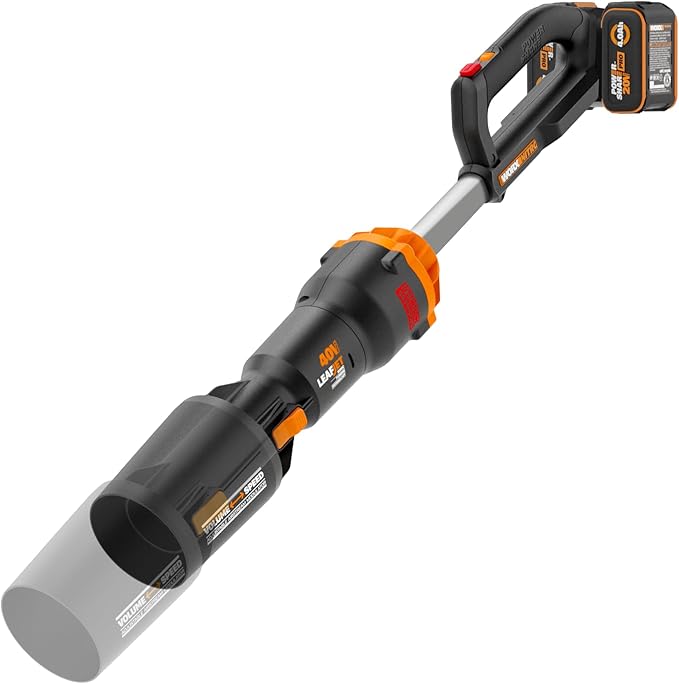WORX Nitro Cordless Leaf Blower, Electric Blower with 620 CFM & 165 MPH, Blowers for Lawn Care with Brushless Motor & 3 Speed Control, 2 ¡¿ 4.0 Ah Batteries & Charger Included, WG585