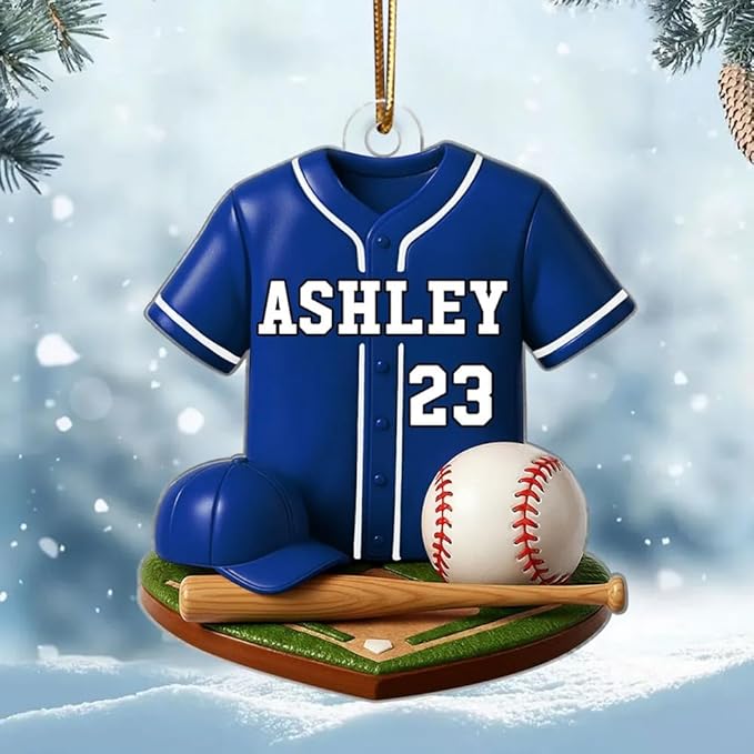 Personalized Basketball Christmas Acrylic Ornament, Basketball Ornaments Christmas Tree Hanging Ornaments Tree Decorations, Basketballs Player Uniform, Gift for Basketballs Lovers /7