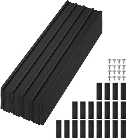 20Pcs Metal Roofing Panels for Carport, Heavy Duty Metal Carport Kits, Galvanized Steel Corrugated Panels, for Patio Outdoor Garden, 60.63 in x 16.77 in