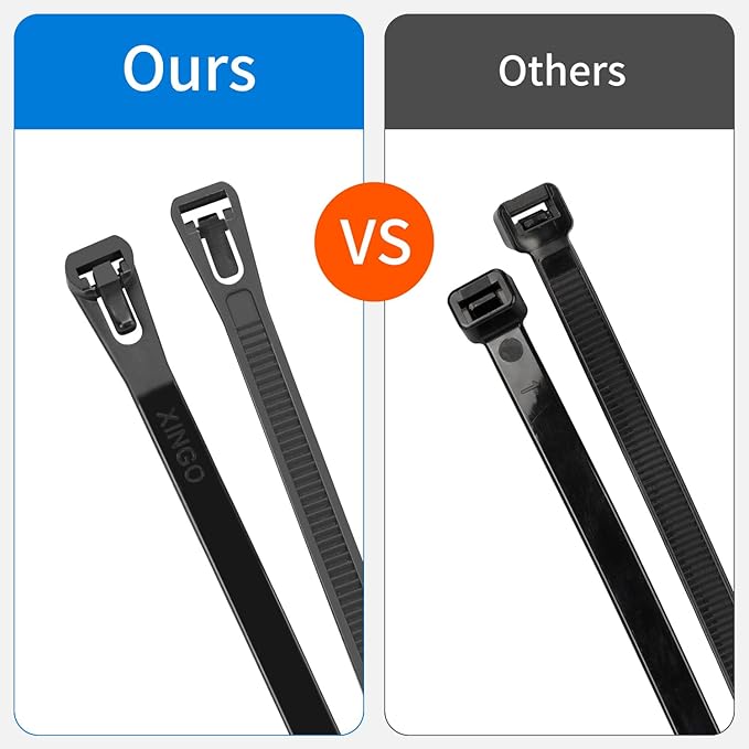 18 Inch Recoverable Reusable Zip Ties, 100PCS Black Zip Ties, Outdoor 120 lb. Cable Ties, Releasable Plastic Ties, Removable Wire Ties for Wire Management Outdoor Patio