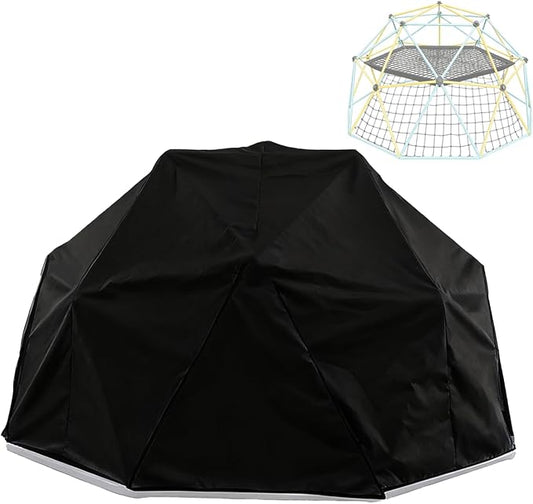 Cover for 10FT Climbing Dome,Outdoor Jungle Gym Covers,Waterproof Dustproof Shield for Geometric Hemispherical Climber/Play Equipment/Climbing Toys/Monkey Bars for Backyard(10 x 4.8ft)