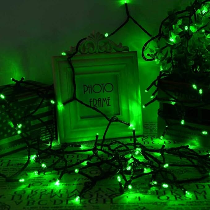 Toodour Solar Christmas Lights, 72ft 200 LED 8 Modes Outdoor Christmas String Lights, Waterproof Solar String Light for Xmas Tree, Fence, Holiday, Party, Balcony, Outdoo Xmas Decorations - Green