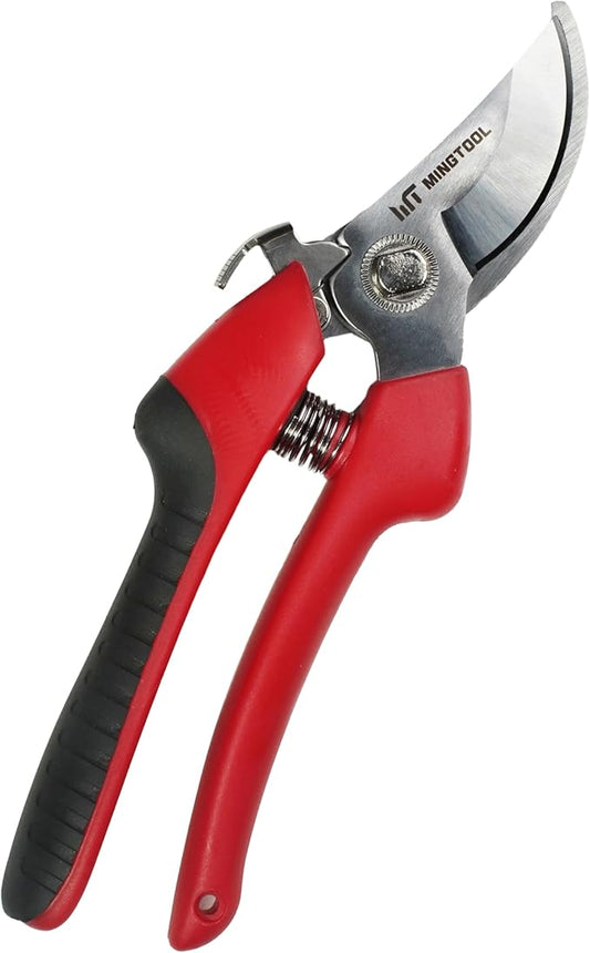 Bypass Pruning Shears,0.7-inch Cut Capacity, Professional Gardening Tools, Heavy-Duty Hand Pruners for Plants and Branches,Rust Resistant Steel Blade