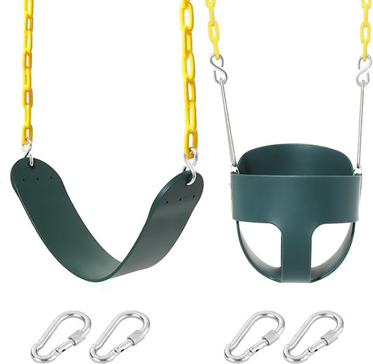Heavy Duty Toddler High Back Full Bucket Swing Seat - Swing Set Accessories