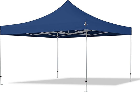 TOOLPORT 13x13 ft PES 800 Pop up Canopy Professional Aluminium 1.6 in., Blue