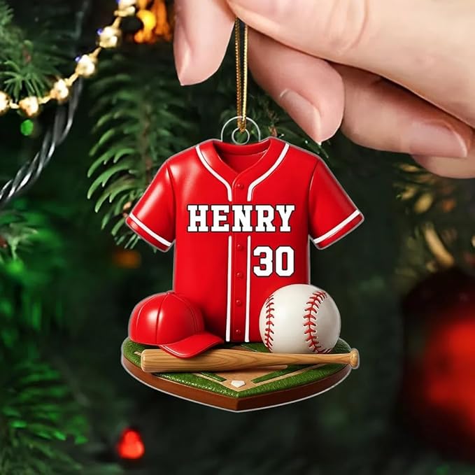 Personalized Basketball Christmas Acrylic Ornament, Basketball Ornaments Christmas Tree Hanging Ornaments Tree Decorations, Basketballs Player Uniform, Gift for Basketballs Lovers /7