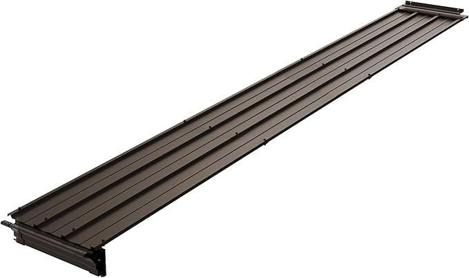 Wall Mount Gazebo Connector Kit for 12ft Width, Pre Drilled Steel Expansion Linker with Easy Bolt On Assembly, Weatherproof for 12'x16' and12'x20' Lean to Gazebos,Brown