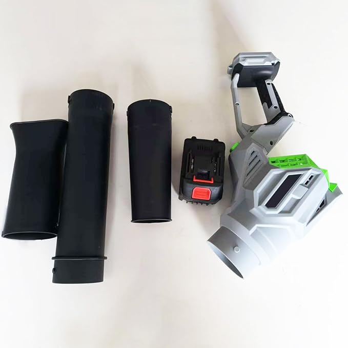 Leaf Blower Cordless, 2x21V 6.0 Ah Battery and Charger, 680CFM 190MPH Electric Blower, 3-Variable Speed & Turbo Mode, Handheld Leaf Blower Battery Powered for Blowing Leaves, Dust, Snow