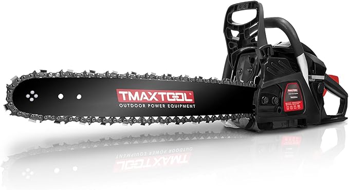 62cc Gas Chainsaw, 3.5-HP, 18 Inch Chain Saw, Gas Powered Chainsaws, 2-Stroke Gasoline Power Chain Saws with Automatic Oiler for Wood Cutting, Easy-Start, Black