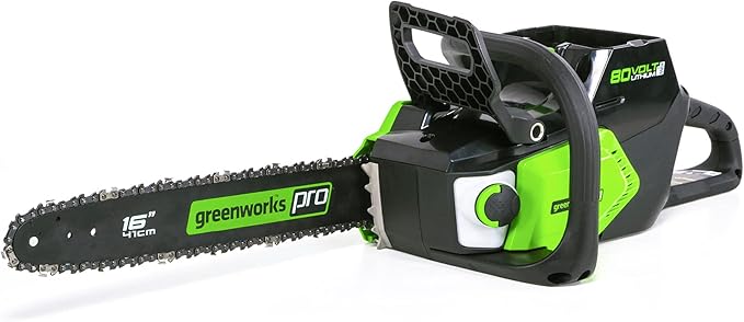 Greenworks 80V 16 Brushless Cordless Chainsaw (Great For Tree Felling, Limbing, Pruning, and Firewood / 75+ Compatible Tools), Tool Only