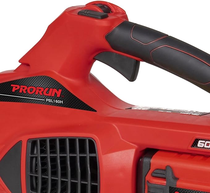 PRORUN 60V 680 CFM 190 MPH Brushless Cordless Handheld Leaf Blower with 2.5 Ah Battery and Charger PBL160H