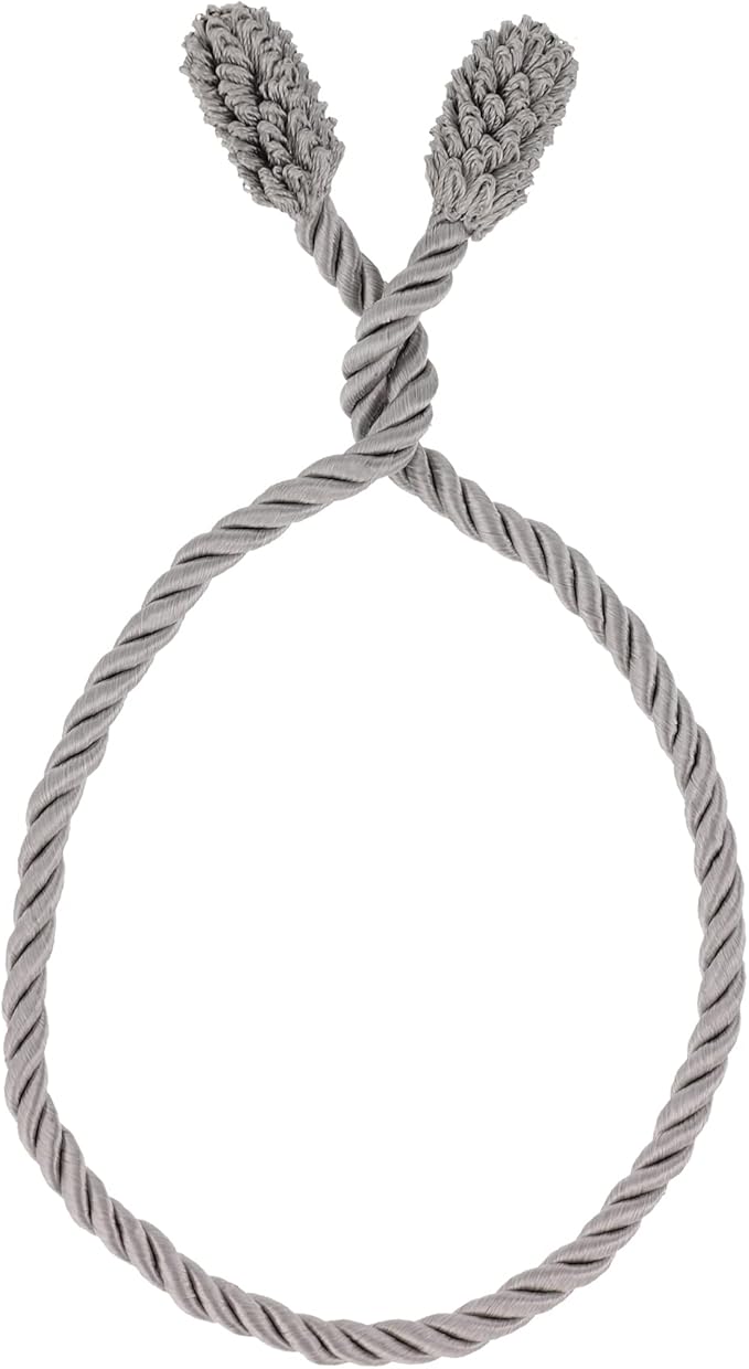 Haute Decor Decorative Garland Ties, 6 Pack, 20 inches (Silver) - Hang Garland, Lights, Decorations