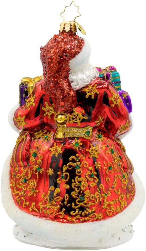 Christopher Radko Hand-Crafted European Glass Christmas Tree Decorative Ornament, A Santa for All Seasons