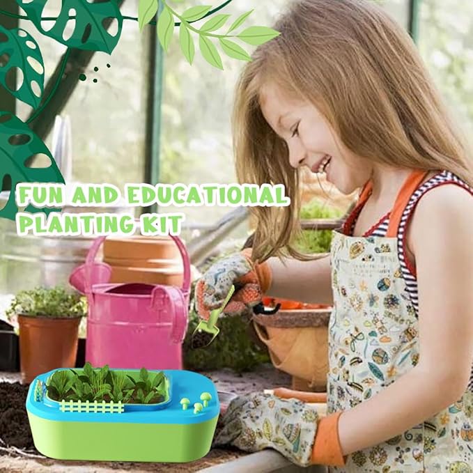 Plant Flower Growing Kit for Kids, Kids Gardening Set, Growing Kit, Birthday Plant Toys Easter Gifts for Girls Boys