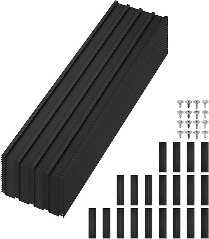 20Pcs Metal Roofing Panels for Carport, Heavy Duty Metal Carport Kits, Galvanized Steel Corrugated Panels, for Patio Outdoor Garden, 73.2 in x 16.77 in