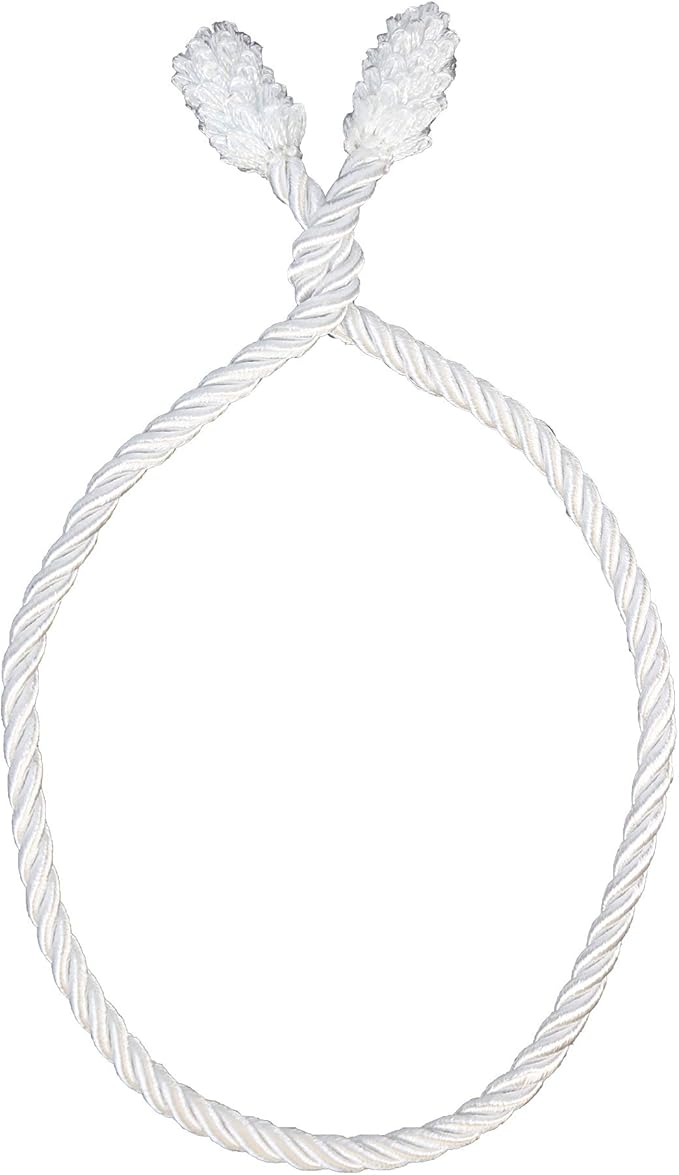 Haute Decor Decorative Twist Ties, 6 Pack, 20 inches (White) - Hang Garland, Lights, Decorations