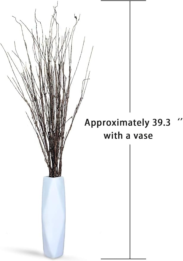 10 PCS Artificial Twigs Curly Willow Branches, 30.7 Inches Lifelike Bendable Artificial Branch Flower Dried Stems for Home Decoration