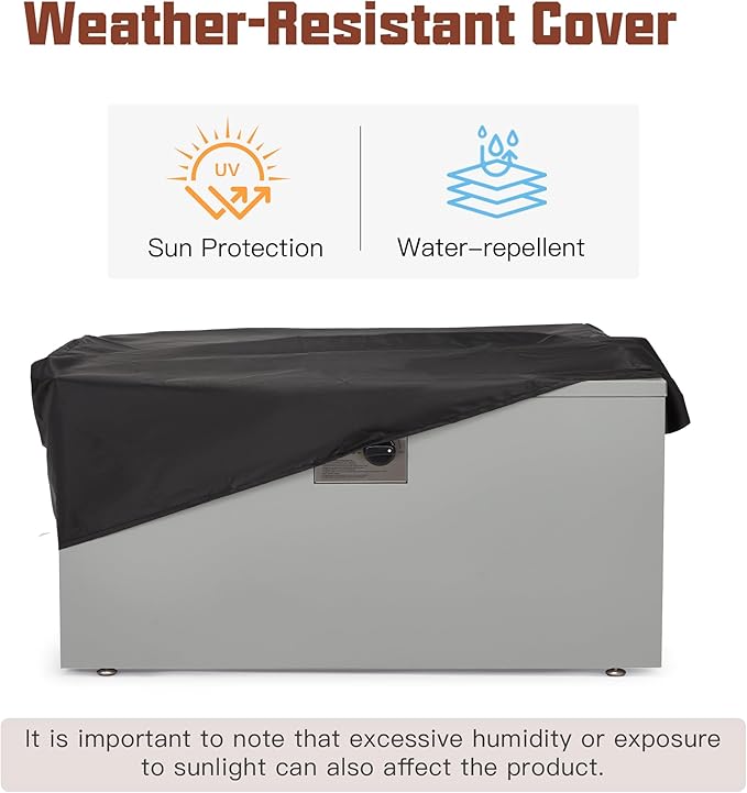 ECOTOUGE 2 Piece 32 Square Propane Fire Pit Table wirh Tank Holder, 50,000 BTU Outdoor Gas Fire Pit with Lid, Steel Fireplace w/Weather Cover, Lava Rocks for Patio, CSA Certified, Grey