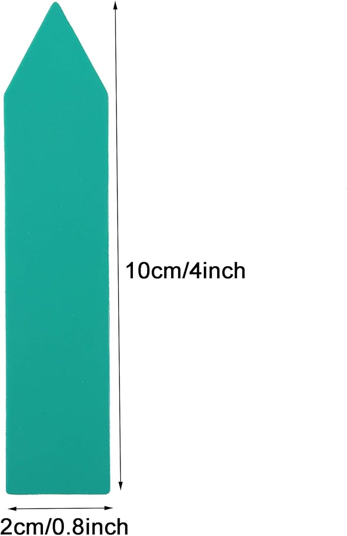1000 Pcs 4 Inch Garden Plant Labels, Plastic Nursery Tags Waterproof Pot Seed Markers, Green