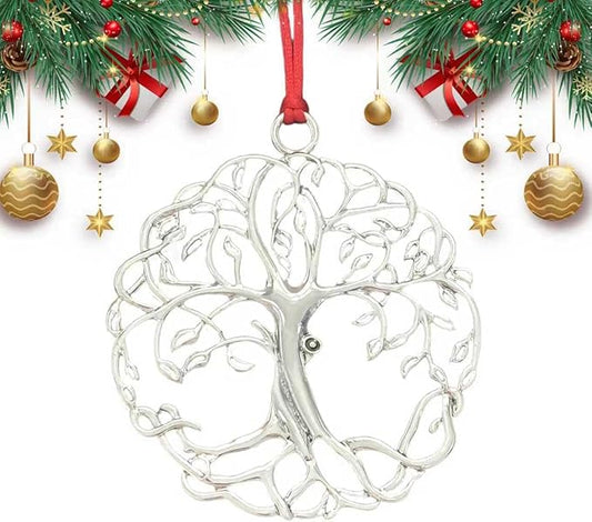 Christmas Ornaments 2025 Solid Pewter Christmas Tree Ornaments Handcrafted Pewter Xmas Pendants Decoration DIY Festive Home Hanging Ornaments for Christmas Trees Winter Decor