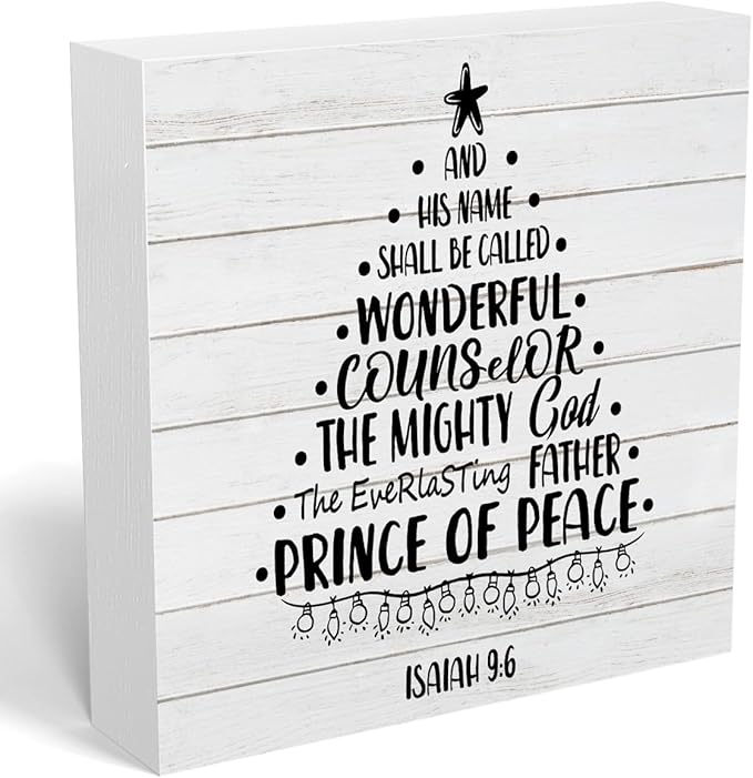 Funny Christmas Sign Christmas Tree Decor Christmas Decorations Indoor Winter Christmas Desk Accessories Decorations for Table Home Shelf Office Gifts for Women 5 X 5 Inch