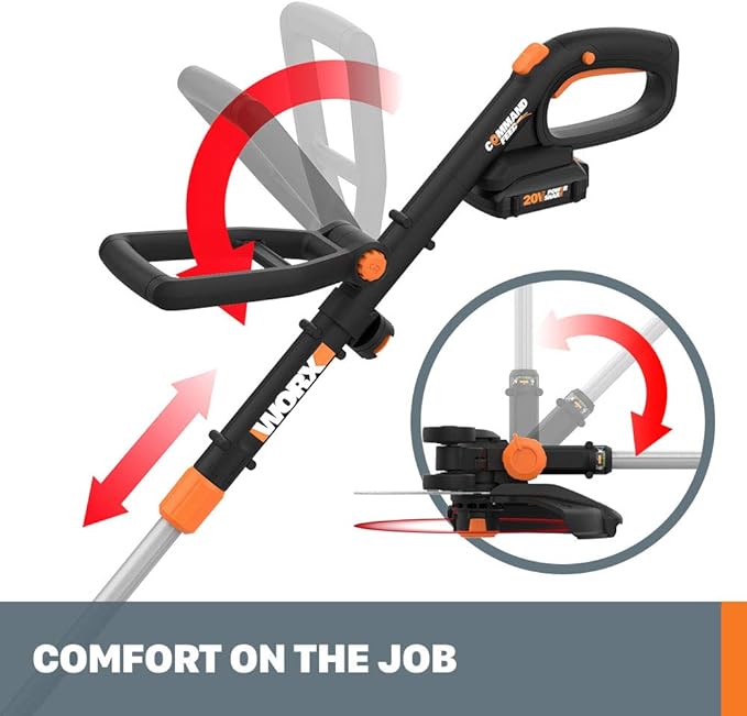 Worx GT Revolution 20V 12 String Trimmer Grass Trimmer/Edger/Mini-Mower, WG170.2