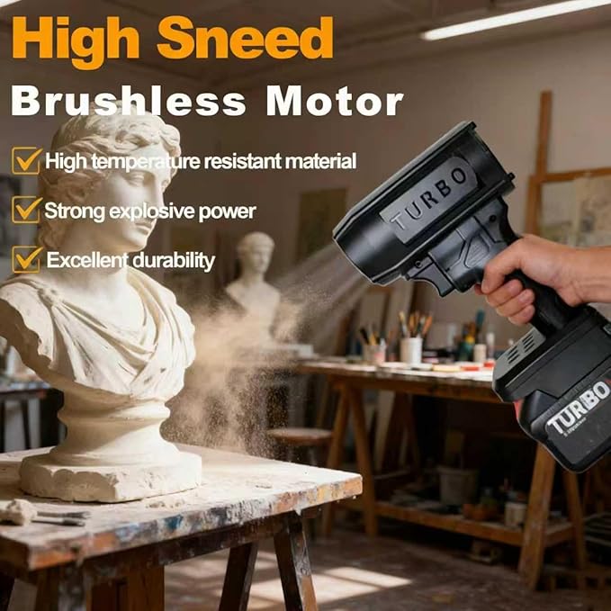 Jet Blower V3.0 Cordless Leaf Blower - 150,000 RPM 200 Mph Turbo Jet Blower for Lawn, Yard, Driveway, Garage Cleaning (for Makita)