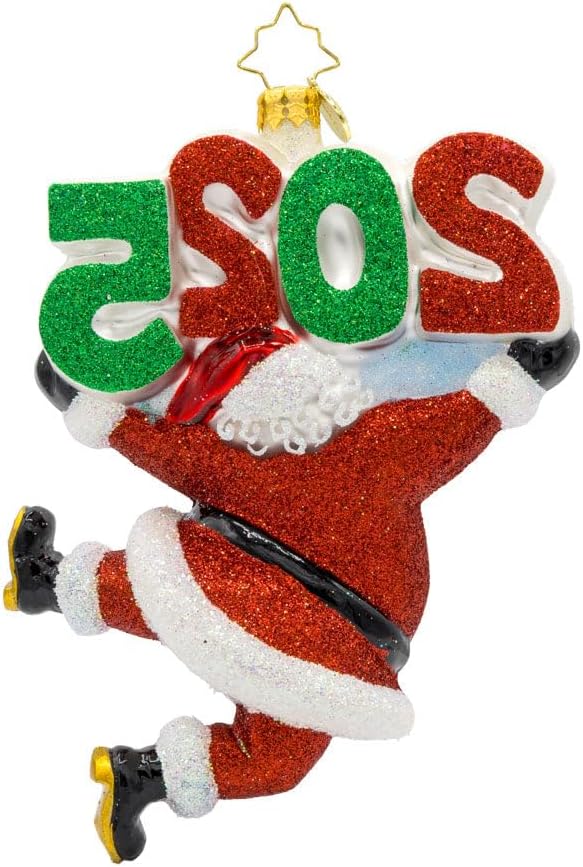 Christopher Radko Hand-Crafted European Glass Christmas Tree Decorative Ornament, Santa's 2025 Countdown