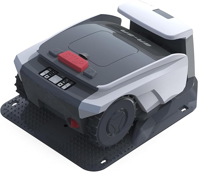 Automatic Robot Lawn Mower with GPS Navigation, Mows Up to 1/2 Acre /21,000 Sq.Ft,300% Higher Efficiency of Auto Path Planning，APP Control，GPS Anti-Theft, IPX5