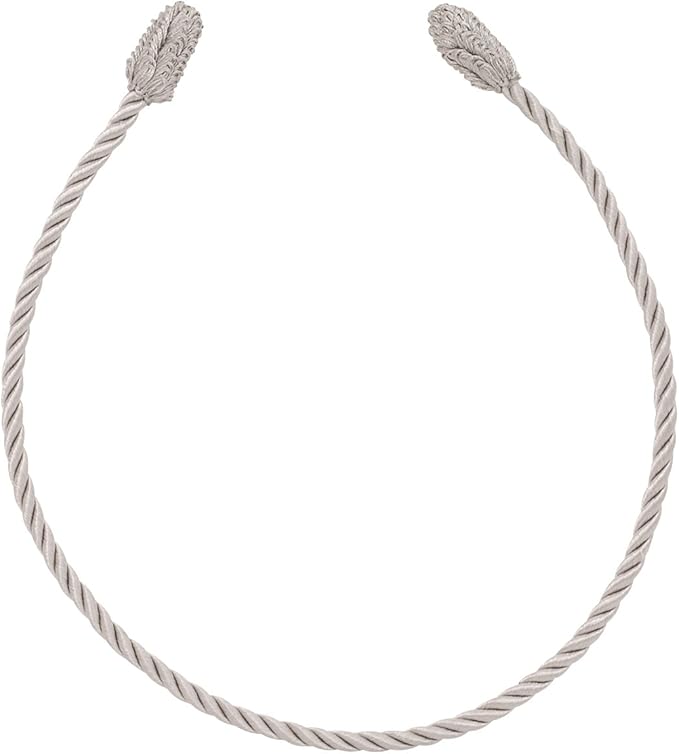 Haute Decor Decorative Garland Ties, 6 Pack, 20 inches (Silver) - Hang Garland, Lights, Decorations
