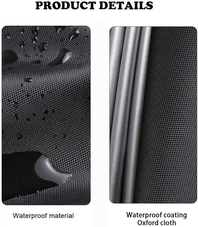 Outdoor 34 In Patio Heater Top Cover with Zipper and Storage Bag, Heavy-Duty Oxford Waterproof Round 34D Heater Cover Top for Standing Heat, Dustproof, Windproof,UV-Resistant (Top Cover Only, Black)