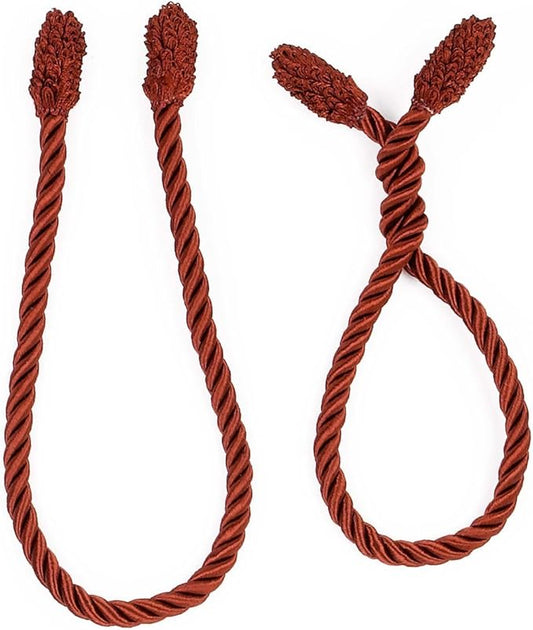 Haute Decor Decorative Garland Twist Ties, 6 Pack, 20 inches (Red) - Hang Garland, Lights, Decorations - Christmas and Year-Round