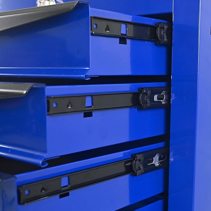 RYH 6 Drawers Rolling Tool Chest - 13 D x 20.9 W x 30.5 H Heavy Duty Mobile Tool Cart with Locking Wheels & Ball Bearing Drawers, Garage Tool Storage Cabinet (Blue, 6 Drawers)