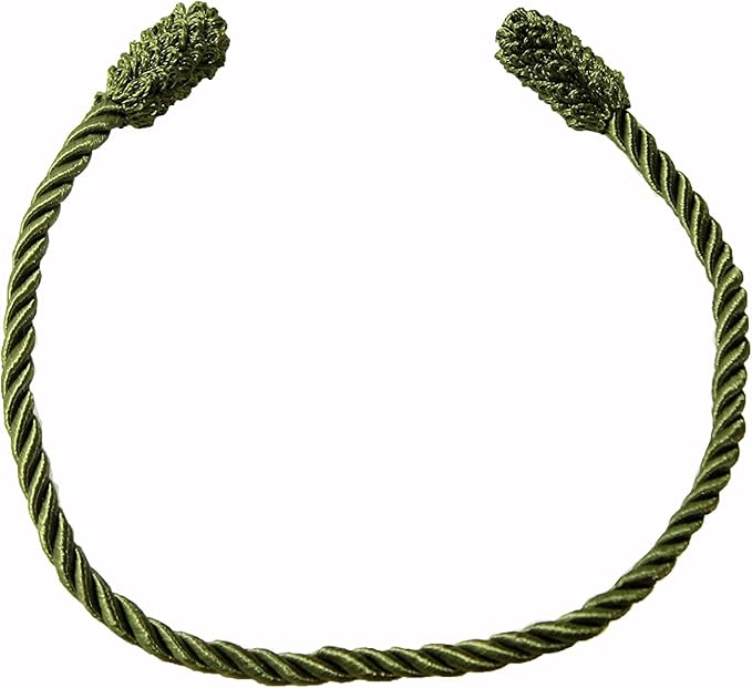 Haute Decor Decorative Garland Twist Ties, 6 Pack, 20 inches (Olive Green) - Hang Garland, Lights, Decorations