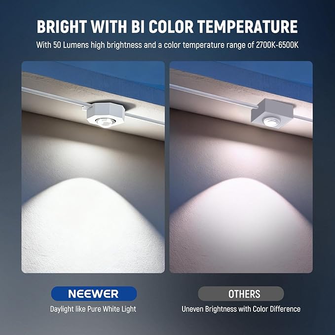 NEEWER 96ft Permanent Outdoor Lights for House Decor, Smart AI RGBCW Outside Eaves String Christmas Lighting with 60 LED Lights App Control 53 Scenes IP67 Waterproof, Compatible with Alexa, NR02